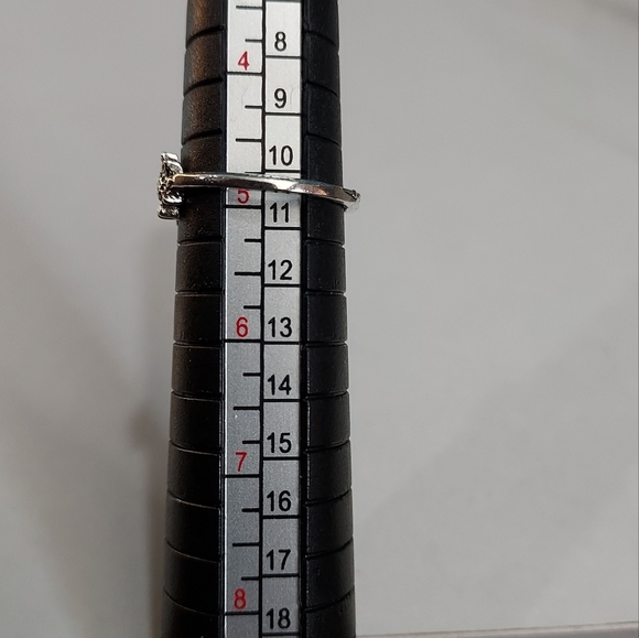 Handcrafted sterling silver sunflower ring size 5 - Picture 4 of 4